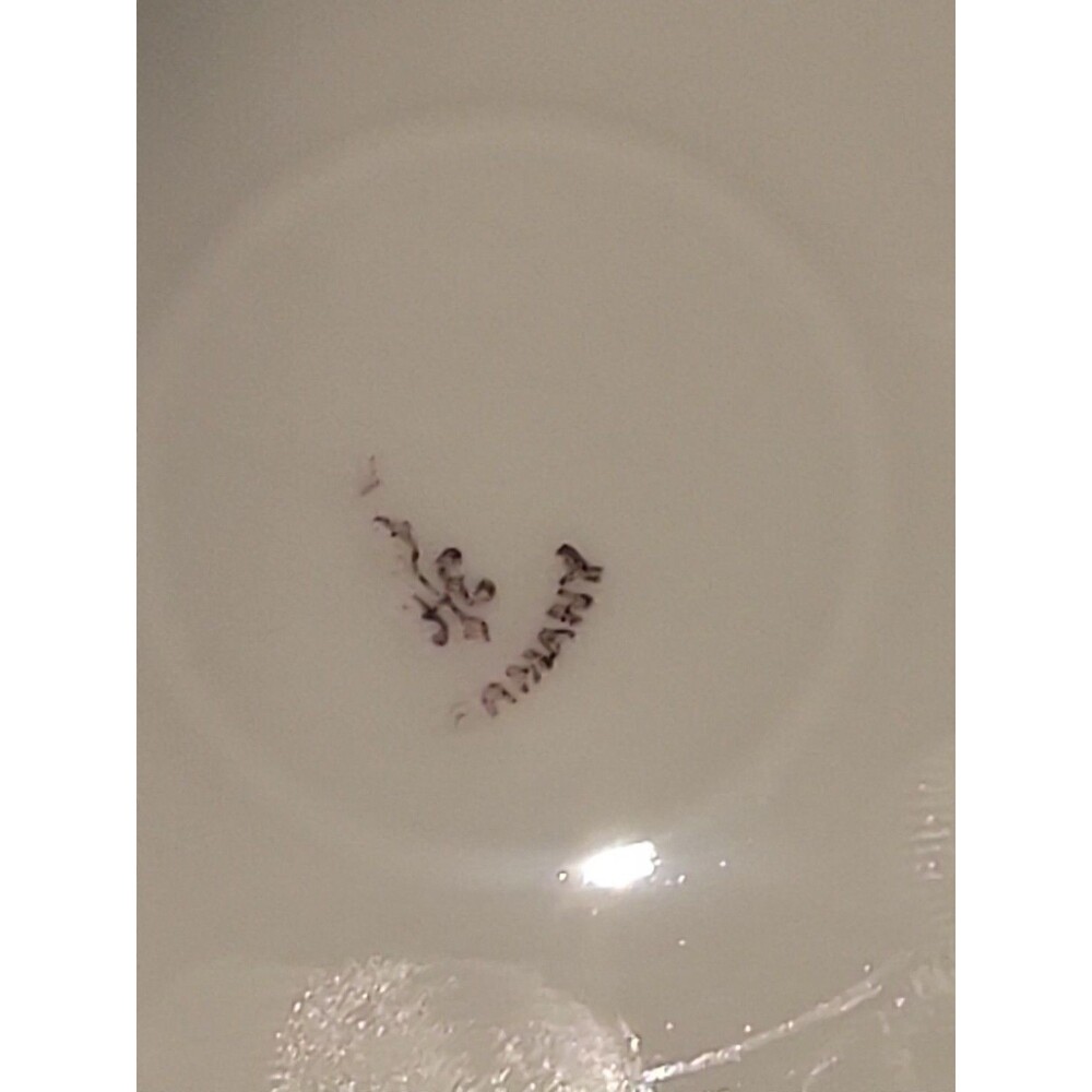 Lot -6 Antique Hermann Ohme 6" Eglantine Style China Bread Plate Pre-1920 Ruffle - Picture 5 of 16